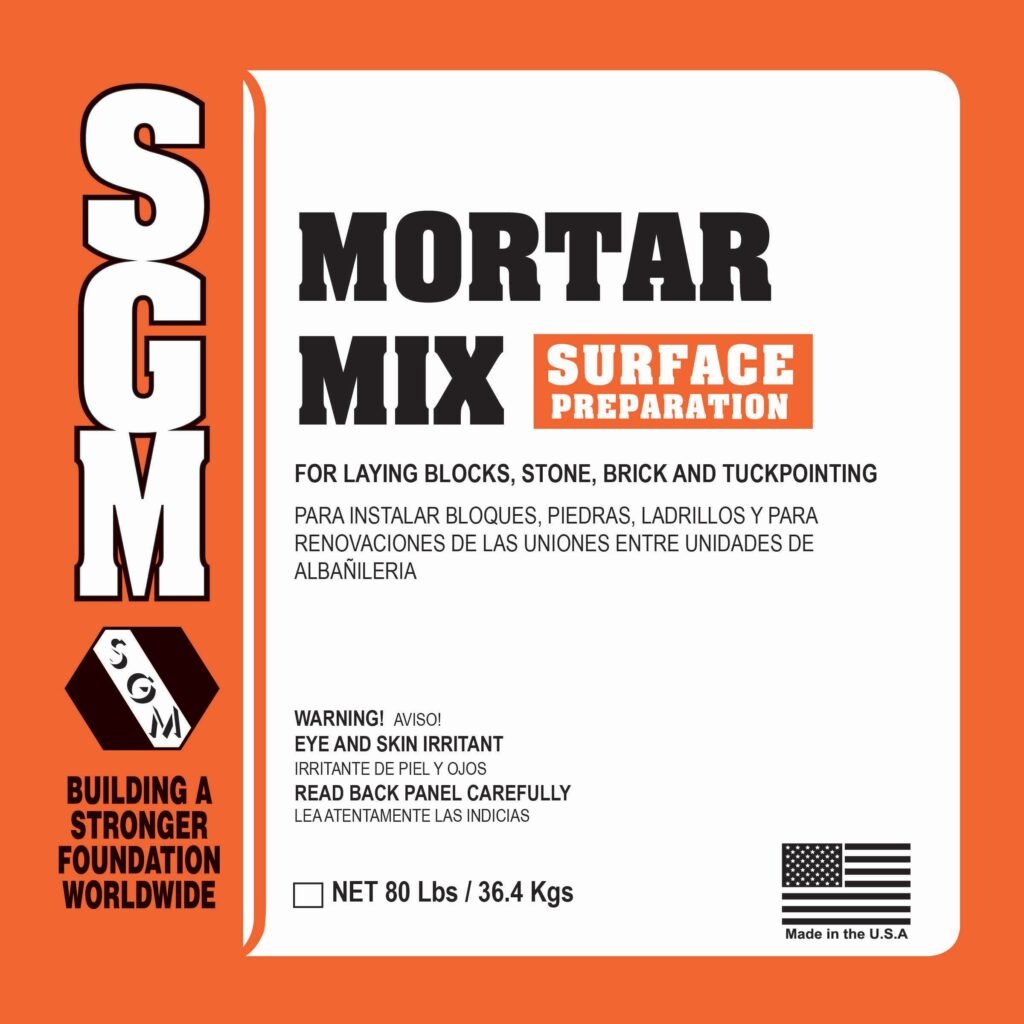 SGM Mortar MixPreBlended Mortar Type S Icasa USA Building Material